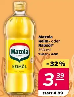 NETTO Mazola keimöl oder rapsöl Angebot