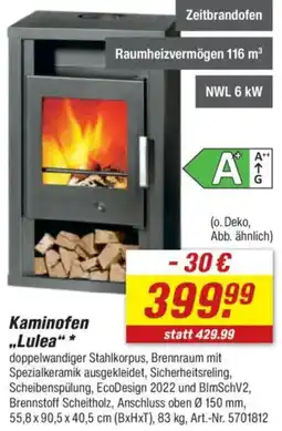 toom Baumarkt Kaminofen ,,Lulea" Angebot