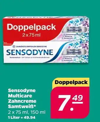 NETTO Sensodyne multicare zahncreme samtweiß Angebot