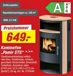 toom Baumarkt Kaminofen ,,Pamir STS" Angebot