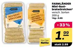 NETTO Farmländer rostbratwürstchen Angebot