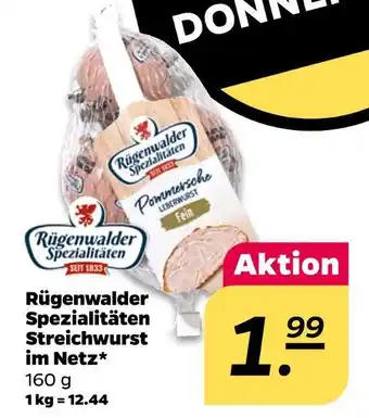NETTO Rügenwalder spezialitäten streichwurst im netz Angebot