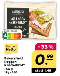 NETTO Bakersfield roggen knäckebrot Angebot