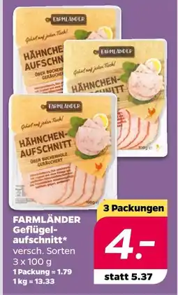 NETTO Farmländer geflügelaufschnitt Angebot