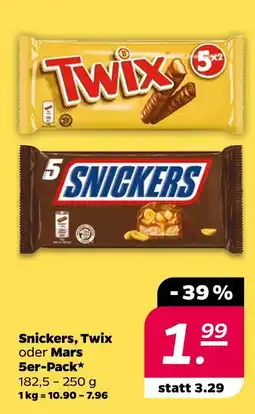 NETTO Snickers, twix oder mars snickers, twix oder mars Angebot