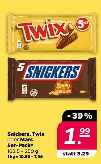 NETTO Snickers, twix oder mars snickers, twix oder mars Angebot