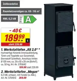 toom Baumarkt Werkstattofen „K6 2.0" Angebot