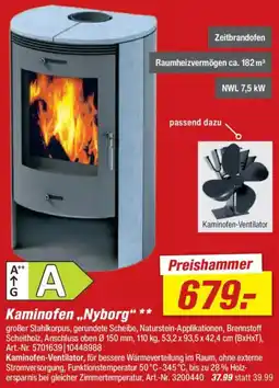 toom Baumarkt Kaminofen ,,Nyborg" Angebot