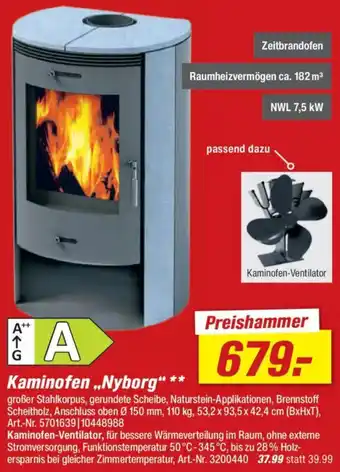toom Baumarkt Kaminofen ,,Nyborg" Angebot