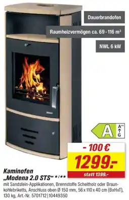 toom Baumarkt Kaminofen „Modena 2.0 STS" Angebot