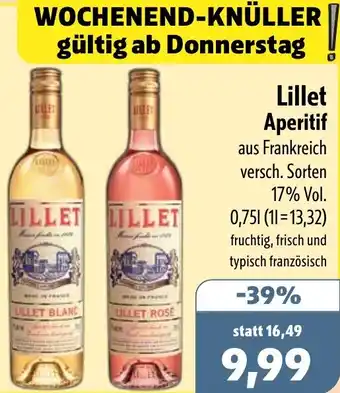 Aktiv Irma Lillet Aperitif Angebot