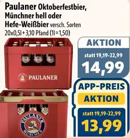 Aktiv Irma Paulaner Oktoberfestbier, Münchner hell oder Hefe-Weißbier Angebot