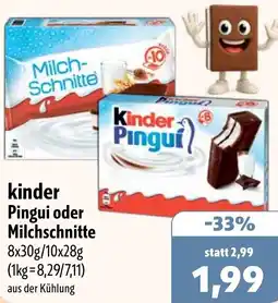Aktiv Irma kinder Pingui oder Milchschnitte Angebot