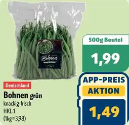 Aktiv Irma Deutschland Bohnen grün Angebot