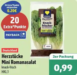 Aktiv Irma EDEKA Herzstücke Mini Romanasalat Angebot