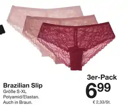 Zeeman Brazilian Slip 3er-Pack Angebot