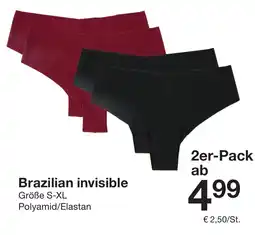 Zeeman Brazilian invisible 2er-Pack Angebot