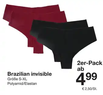 Zeeman Brazilian invisible 2er-Pack Angebot