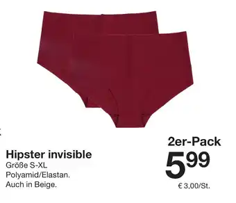 Zeeman Hipster invisible 2er-Pack Angebot