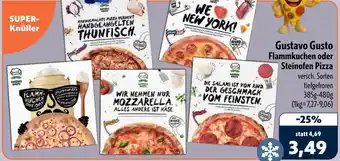 Aktiv Irma Gustavo Gusto Flammkuchen oder Steinofen Pizza Angebot