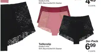 Zeeman Taillenslip 2er-Pack Angebot