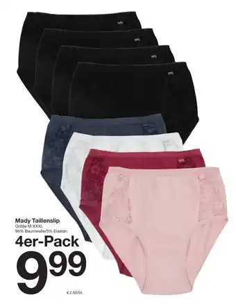 Zeeman Mady Taillenslip 4er-Pack Angebot