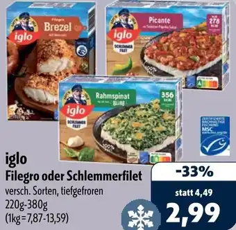 Aktiv Irma iglo Filegro oder Schlemmerfilet Angebot