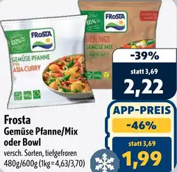 Aktiv Irma Frosta Gemüse Pfanne/Mix oder Bowl Angebot