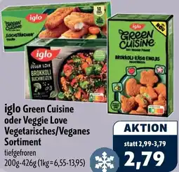 Aktiv Irma iglo Green Cuisine oder Veggie Love Vegetarisches/Veganes Sortiment Angebot