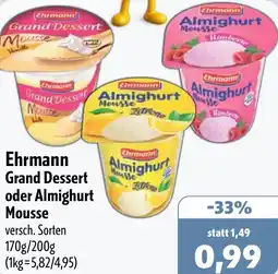 Aktiv Irma Ehrmann Grand Dessert oder Almighurt Mousse Angebot