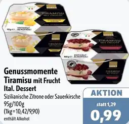 Aktiv Irma Edeka Genussmomente Tiramisu mit Frucht Ital. Dessert Angebot