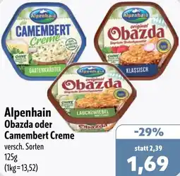 Aktiv Irma Alpenhain Obazda oder Camembert Creme Angebot