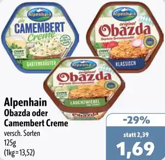 Aktiv Irma Alpenhain Obazda oder Camembert Creme Angebot