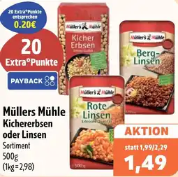 Aktiv Irma Müllers Mühle Kichererbsen oder Linsen Angebot