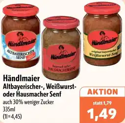 Aktiv Irma Händlmaier Altbayerischer-, Weißwurst oder Hausmacher Senf Angebot