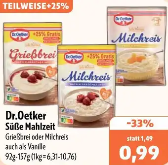 Aktiv Irma Dr.Oetker Süße Mahlzeit Angebot
