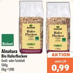 Aktiv Irma Bioland Alnatura Bio Haferflocken Angebot