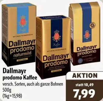 Aktiv Irma Dallmayr prodomo Kaffee Angebot