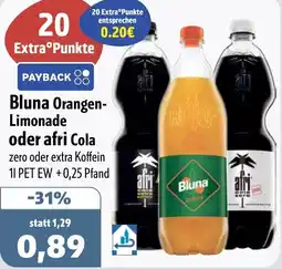 Aktiv Irma Bluna Orangen Limonade oder afri Cola Angebot