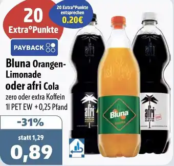 Aktiv Irma Bluna Orangen Limonade oder afri Cola Angebot