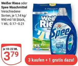 Globus Weißer Riese oder Spee Waschmittel Angebot