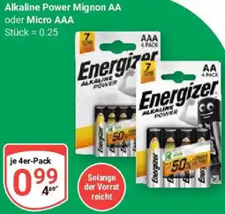 Globus Alkaline Power Mignon AA oder Micro AAA Angebot