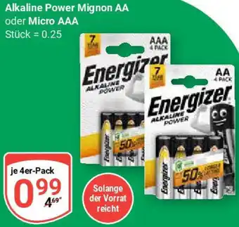 Globus Alkaline Power Mignon AA oder Micro AAA Angebot