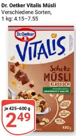 Globus Dr. Oetker Vitalis Müsli Angebot