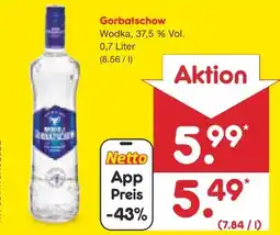 Netto Marken-Discount Wodka Gorbatschow Vodka Angebot