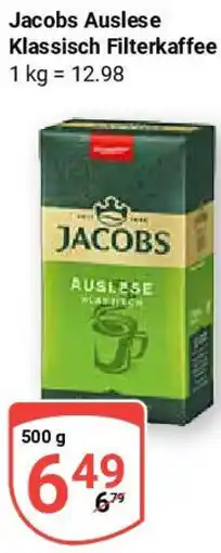 Globus Jacobs Auslese Klassisch Filterkaffee Angebot
