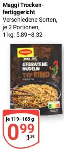 Globus Maggi Trocken- fertiggericht Angebot