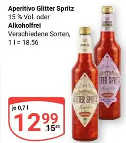 Globus Aperitivo Glitter Spritz oder Alkoholfrei Angebot