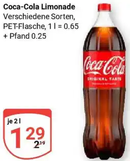 Globus Coca-Cola Limonade Angebot
