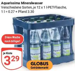 Globus Aquarissima Mineralwasser Angebot